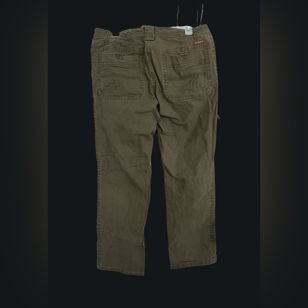 Olive Green Casual Pants